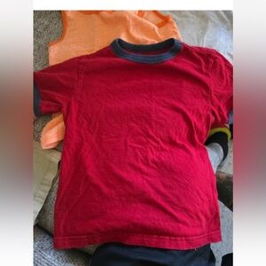 Old Navy Red Tee with Blue Trim